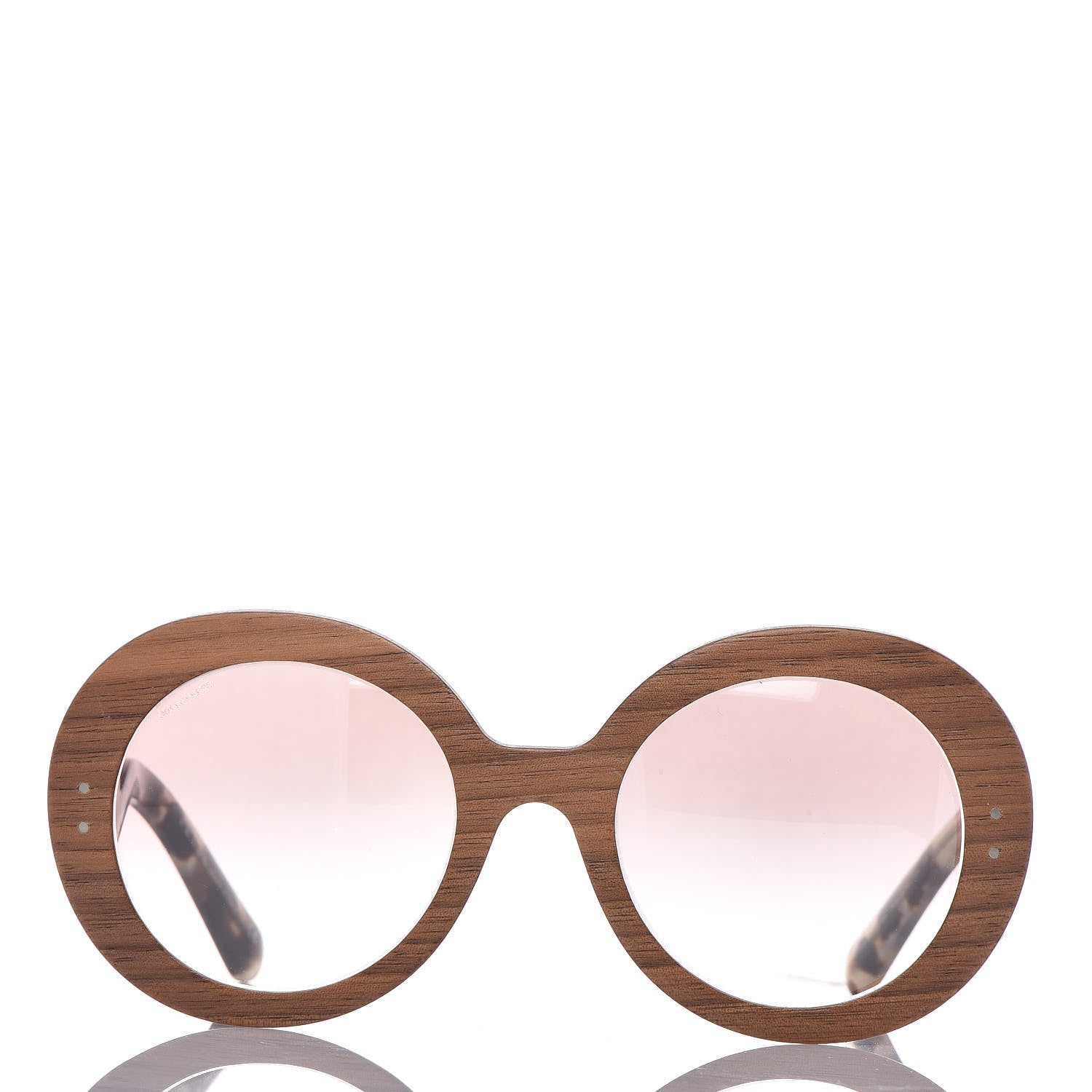 Prada Wooden Baroque Sunglasses SPR 27R Nut Canaletto 2 of 6