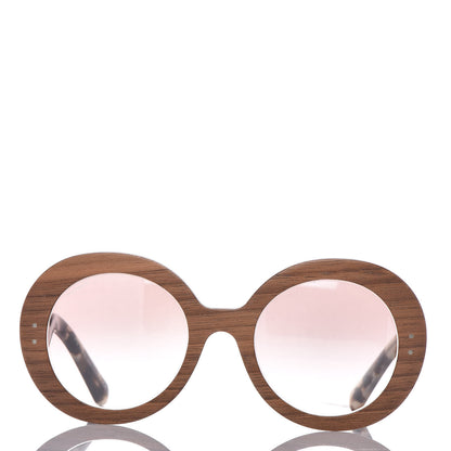 Prada Wooden Baroque Sunglasses SPR 27R Nut Canaletto 2 of 6