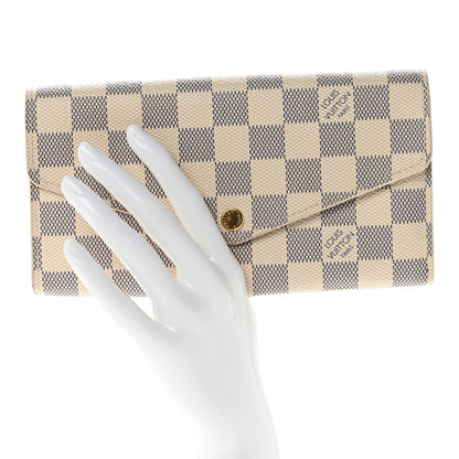 Louis Vuitton Damier Azur Sarah Wallet NM 2 of 8