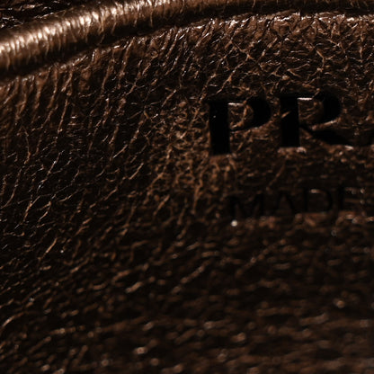 Prada Metallic Ayers Impunture Diagramme Crossbody Bag Quarzo Mordo 14 of 18