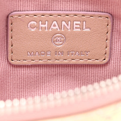 Chanel Iridescent Calfskin Quilted Small Cosmetic Case Pink 6 of 7