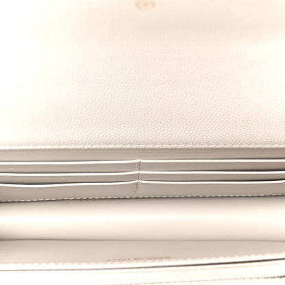 Chanel Caviar Quilted Trendy Handle Clutch With Chain Light Grey 5 of 11