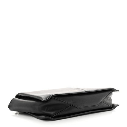 Celine Smooth Calfskin Tri-Fold Clutch on Chain Black 4 of 12