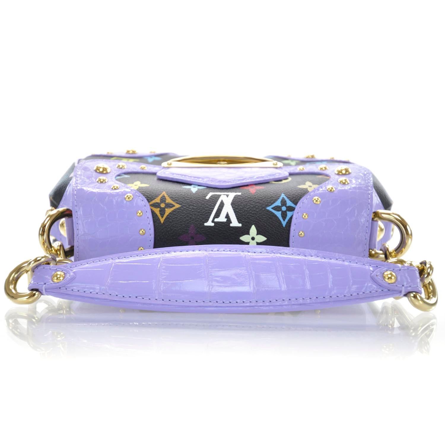 Louis Vuitton Monogram Multicolor Alligator Marilyn Black 6 of 10