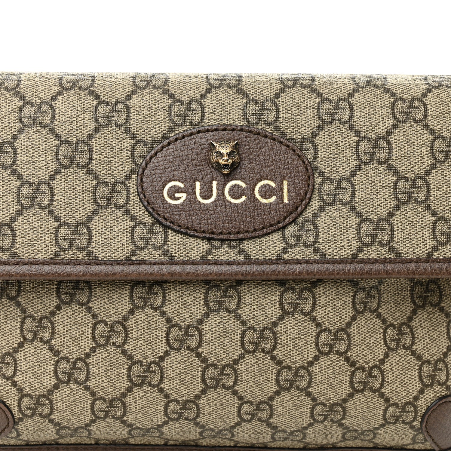 Gucci GG Supreme Monogram Neo Vintage Web Belt Bag Brown 8 of 10