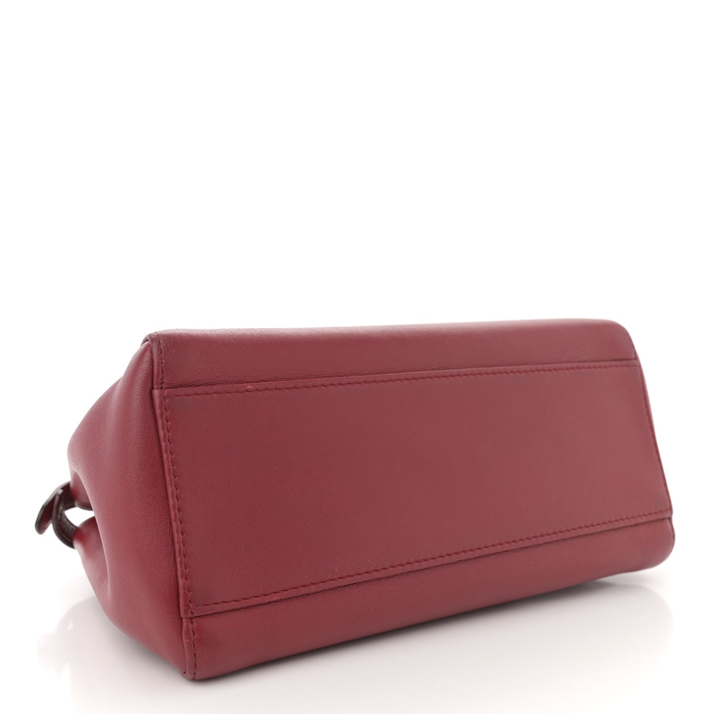 Nappa Elaphe Monster Eyes Mini Peekaboo Iconic Satchel Ruby Bois de Rose Natural