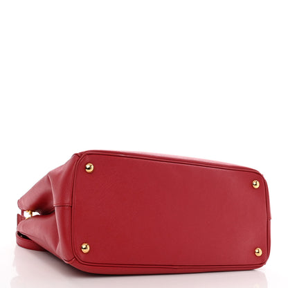 Prada Saffiano Lux Medium Tote Fuoco 4 of 9