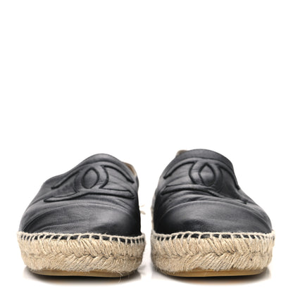 Chanel Lambskin CC Espadrilles 41 Black 3 of 12