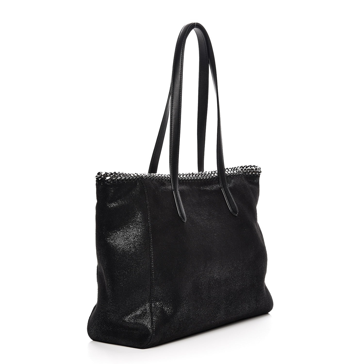 Stella McCartney Shaggy Deer Falabella East West Shopper Tote Black 3 of 7