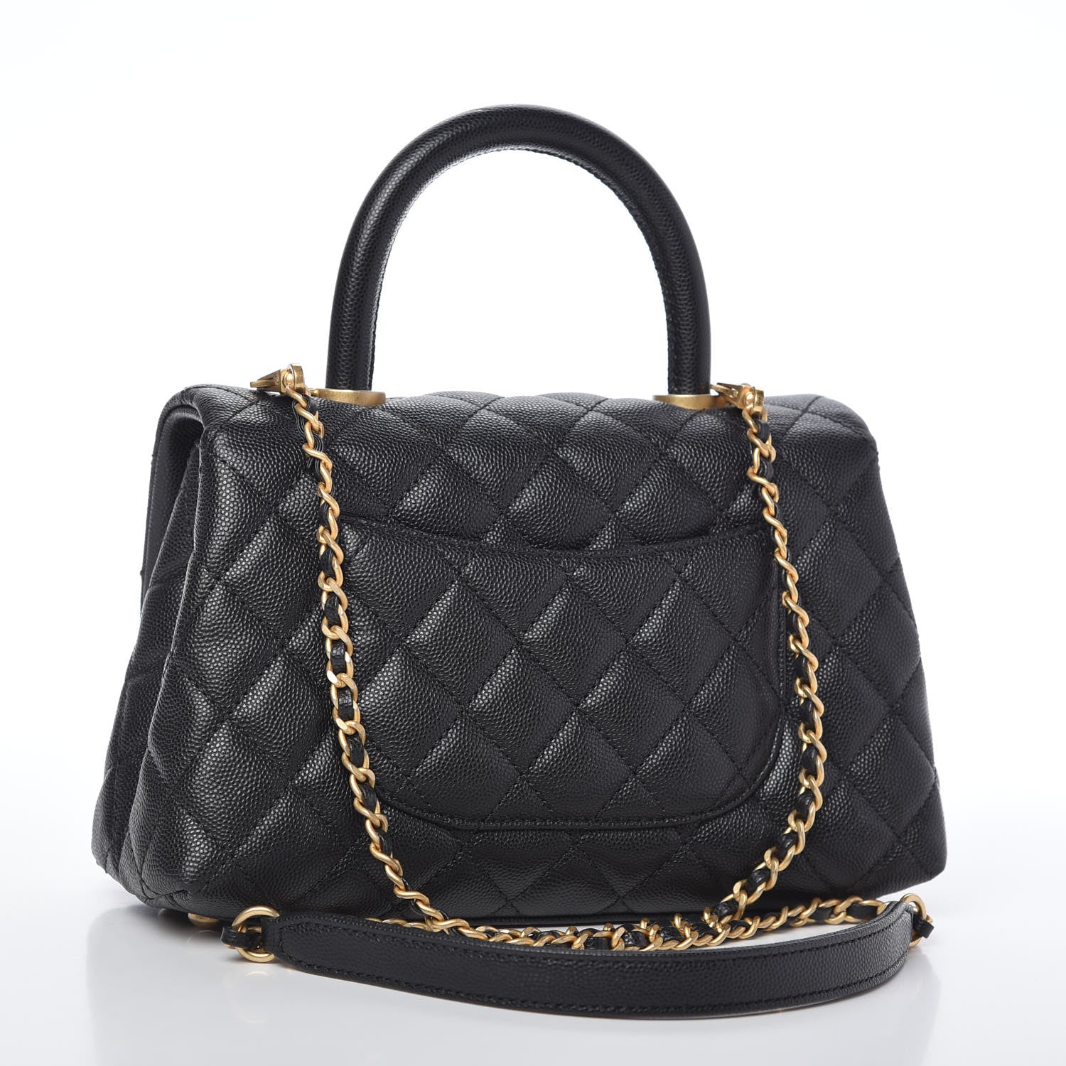 Chanel Caviar Quilted Mini Coco Handle Flap Black 3 of 10