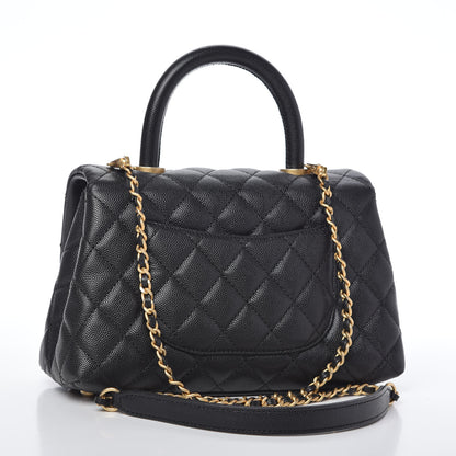 Chanel Caviar Quilted Mini Coco Handle Flap Black 3 of 10
