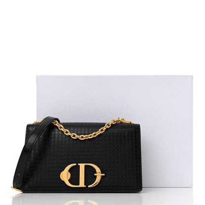 Christian Dior Patent Micro-Cannage 30 Montaigne Chain Flap Bag Black 11 of 11