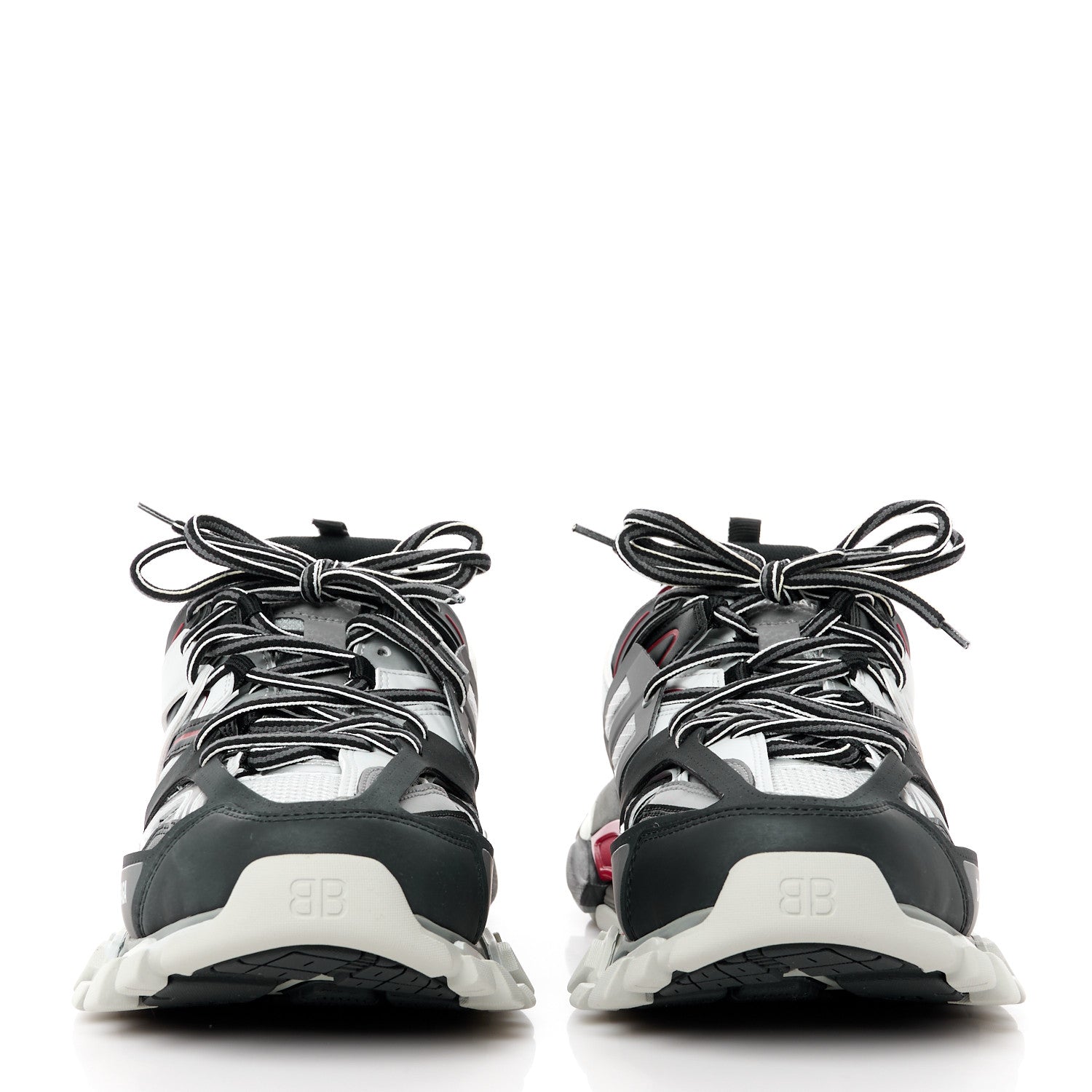 Balenciaga Mesh Nylon Womens Track Sneakers 42 Black Gris 2 of 9