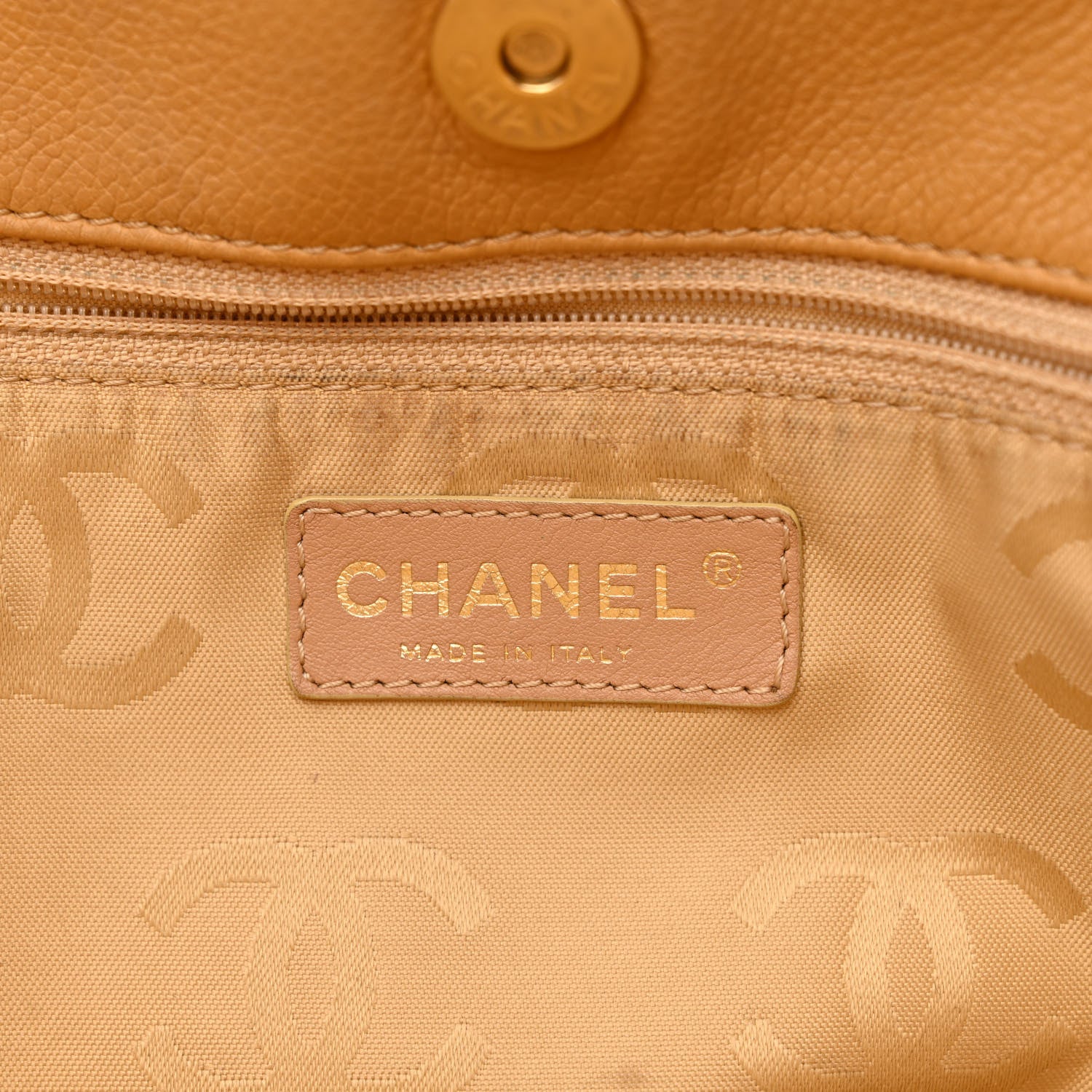 Chanel Caviar CC Timeless Shopping Tote Beige 6 of 15