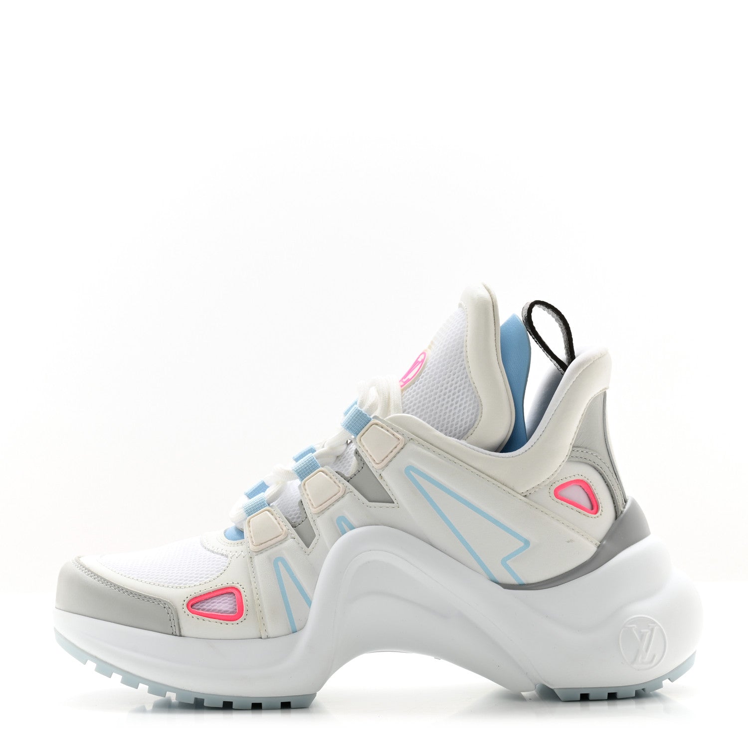 Louis Vuitton Calfskin LV Archlight Gradient Sneakers 36 Light Blue Pink 1 of 12