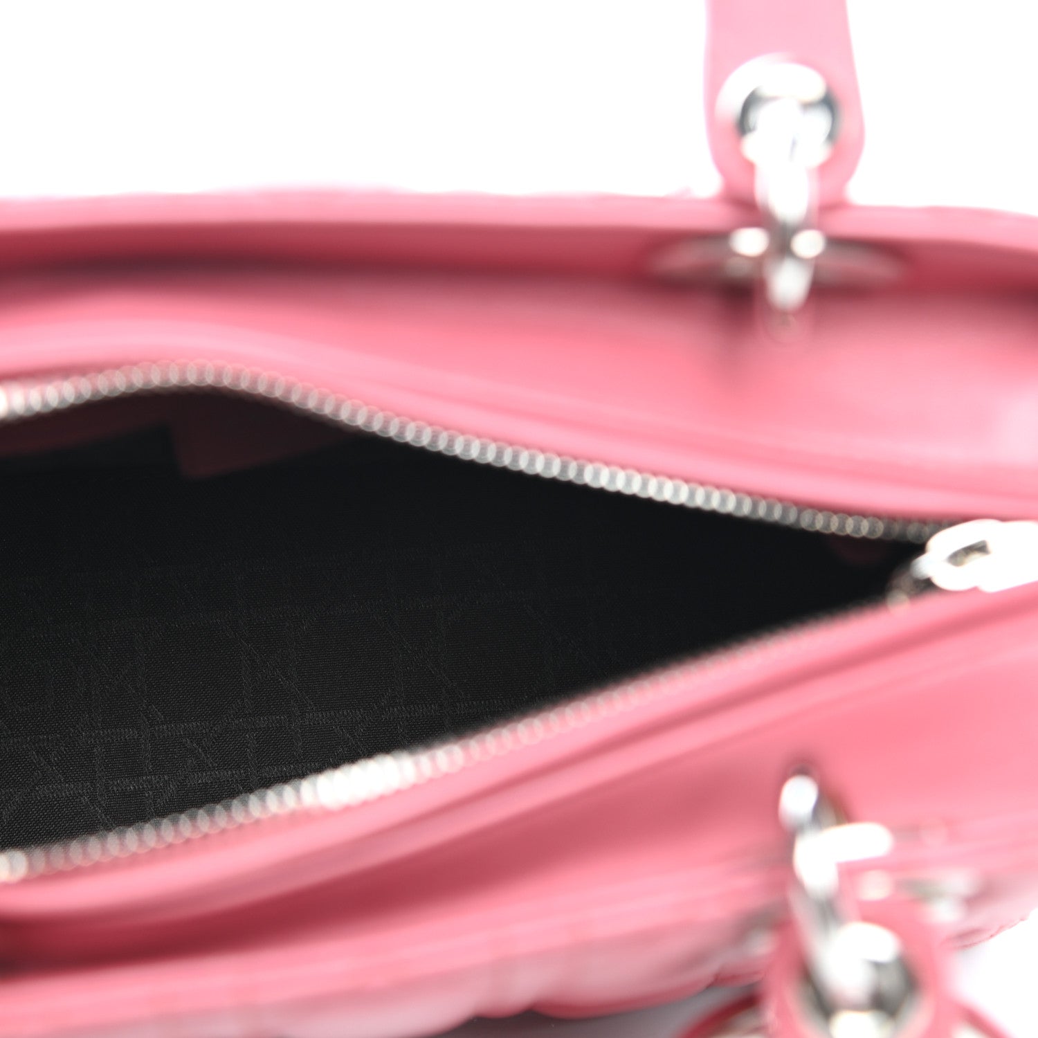 Christian Dior Lambskin Cannage Medium Lady Dior Pink 5 of 11