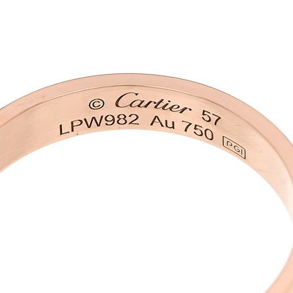 Cartier 18K Pink Gold 3.5mm LOVE Wedding Band Ring 57 8 4 of 4