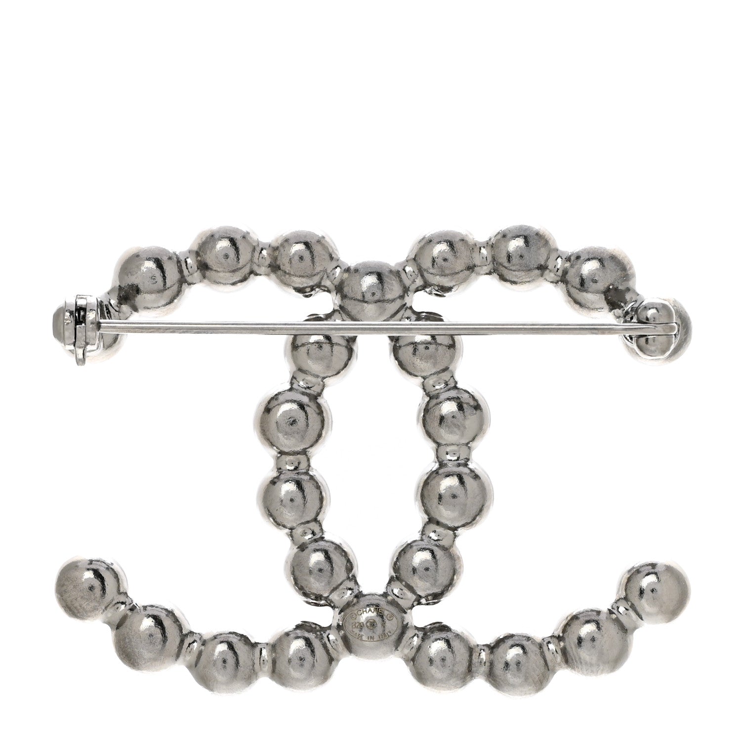 Chanel Pearl Crystal Bright Young Things CC Brooch Silver 3 of 5