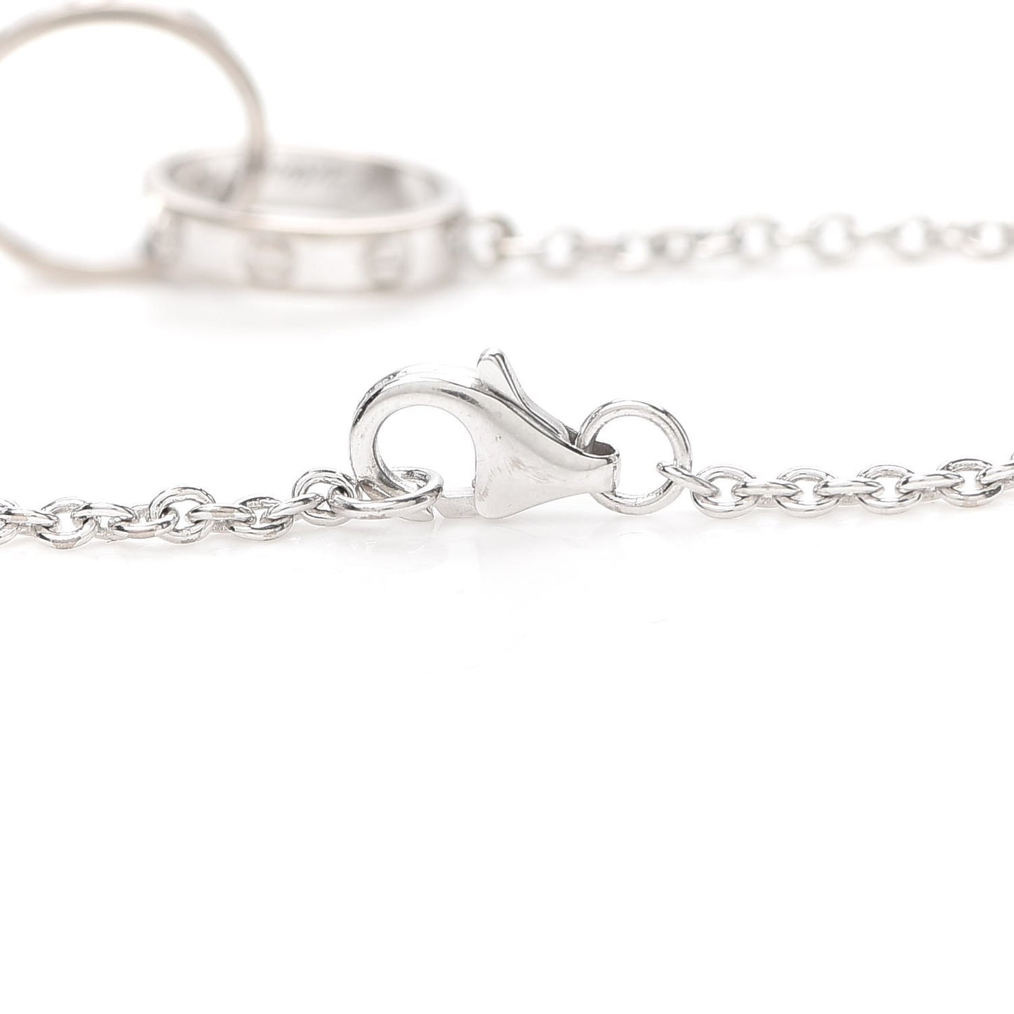 18K White Gold Interlocking LOVE Bracelet
