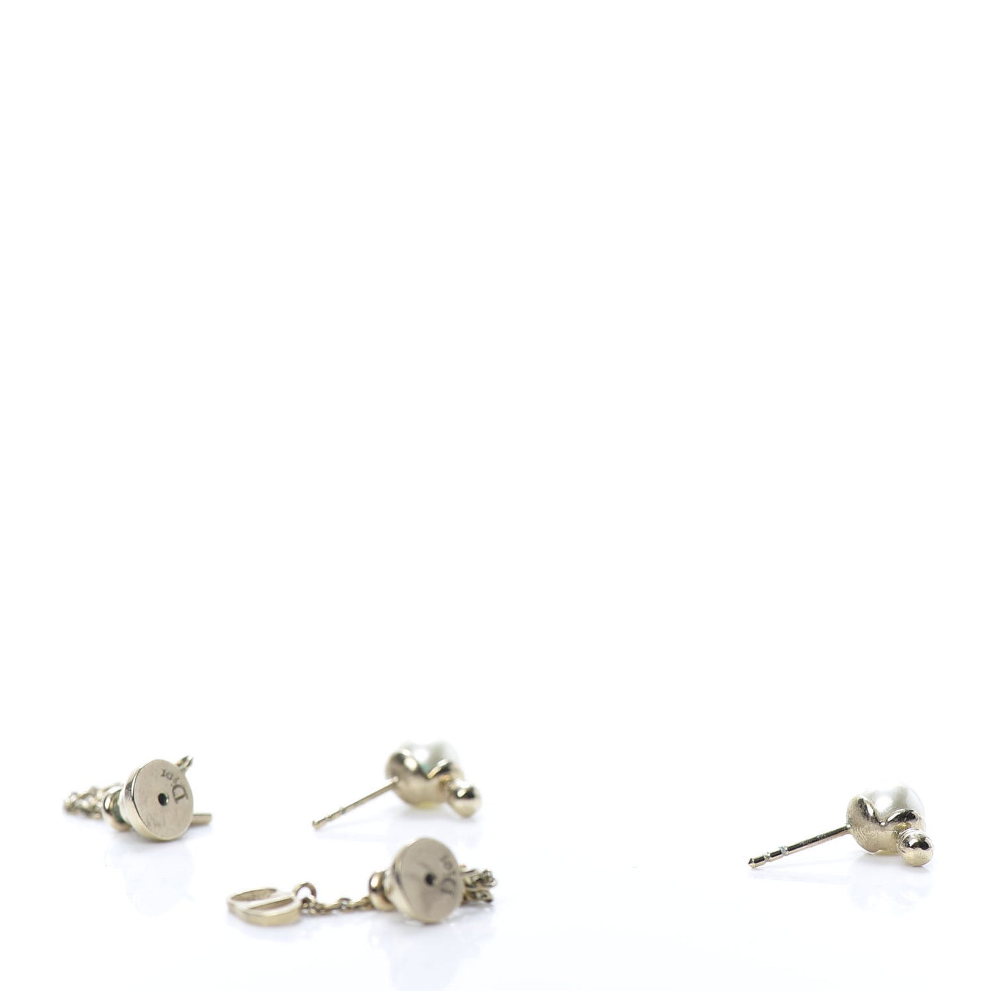Pearl La Petite Tribale Dangle Chain Earrings Gold