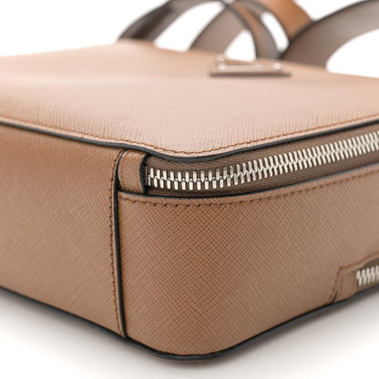 Prada Saffiano Travel Medium Brique Crossbody Bag Cannella 10 of 11