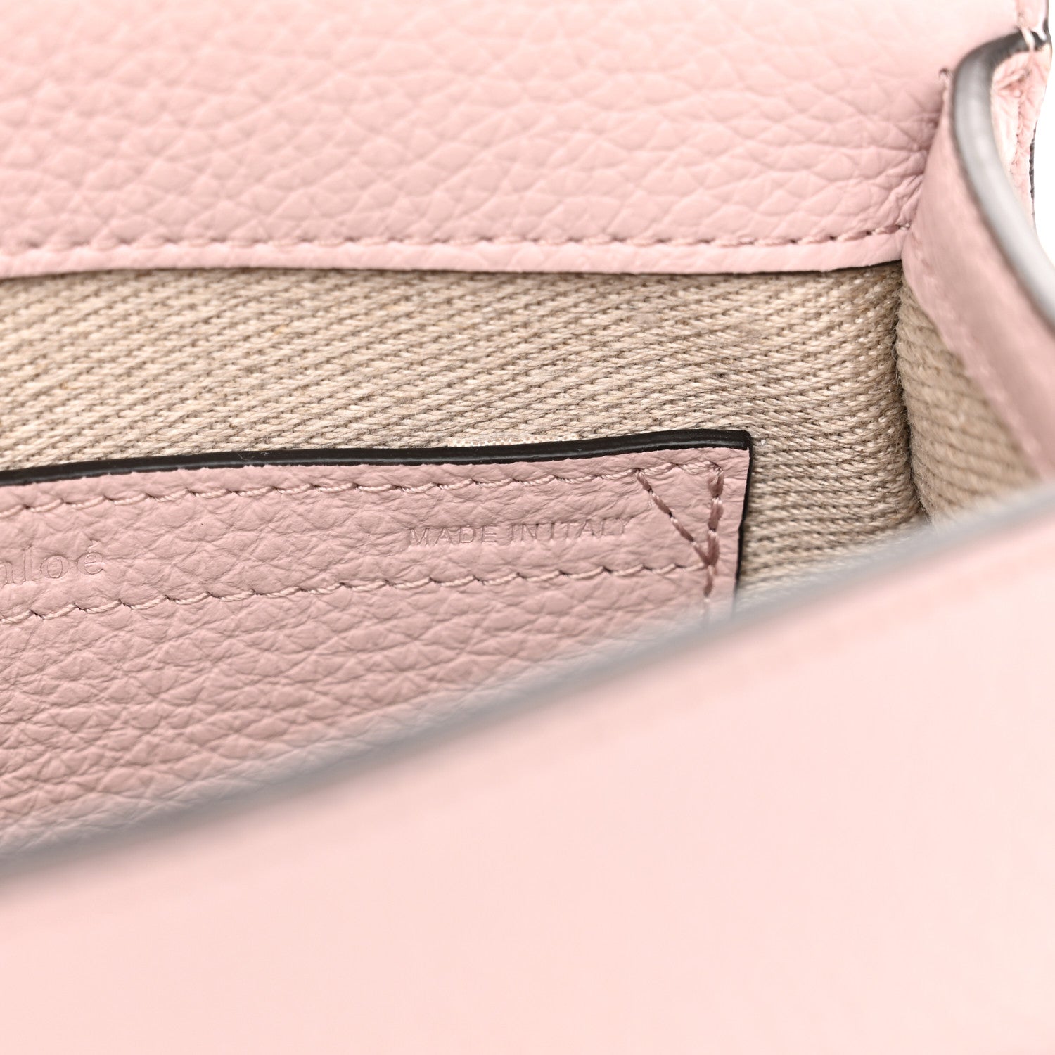 Chloe Grained Calfskin Small Marcie Saddle Bag Misty Lavender 7 of 12