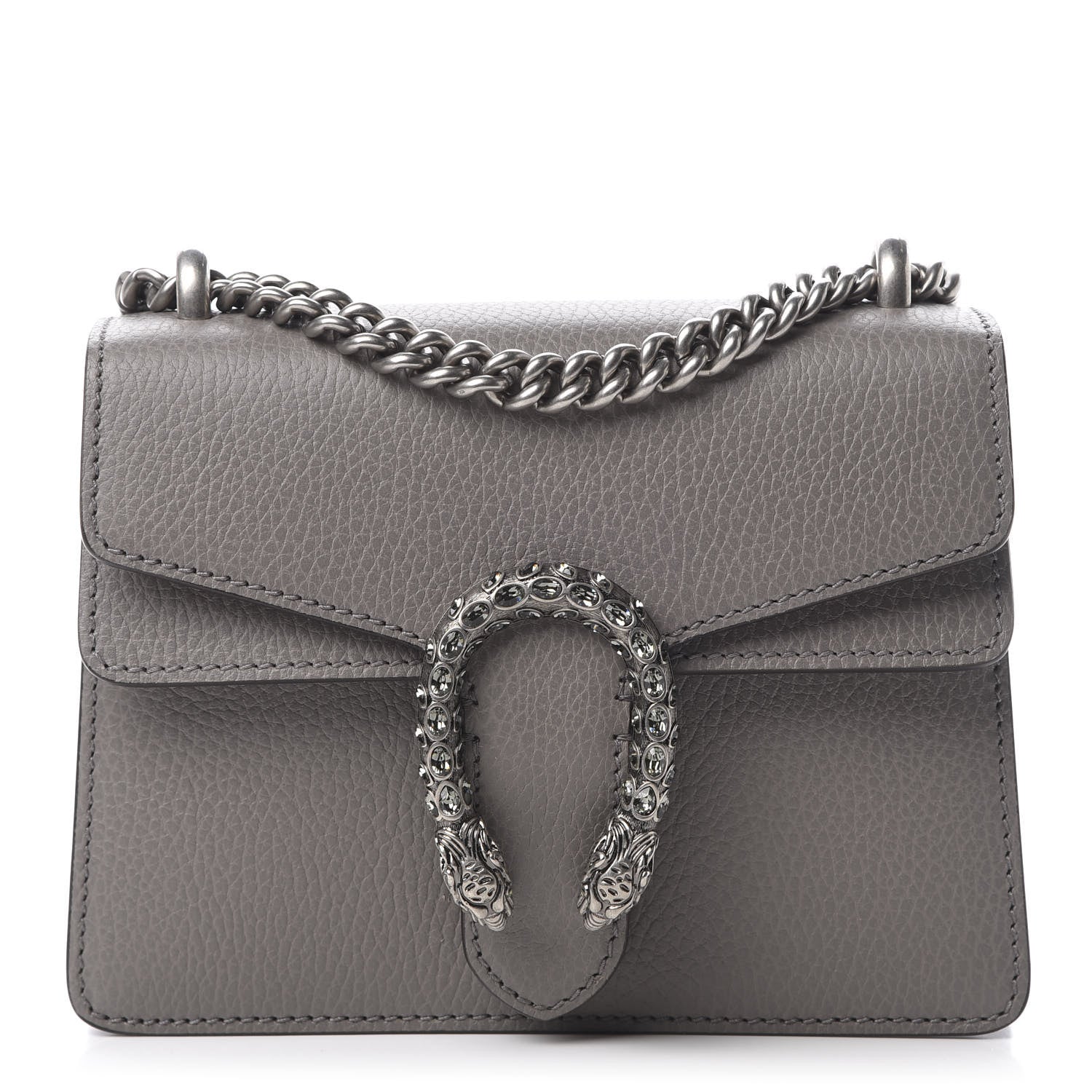 Gucci Calfskin Mini Dionysus Shoulder Bag Dusty Grey 1 of 12