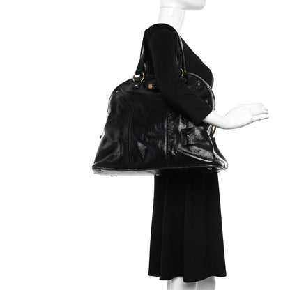 Saint Laurent Patent Oversized MUSE Black 2 of 13