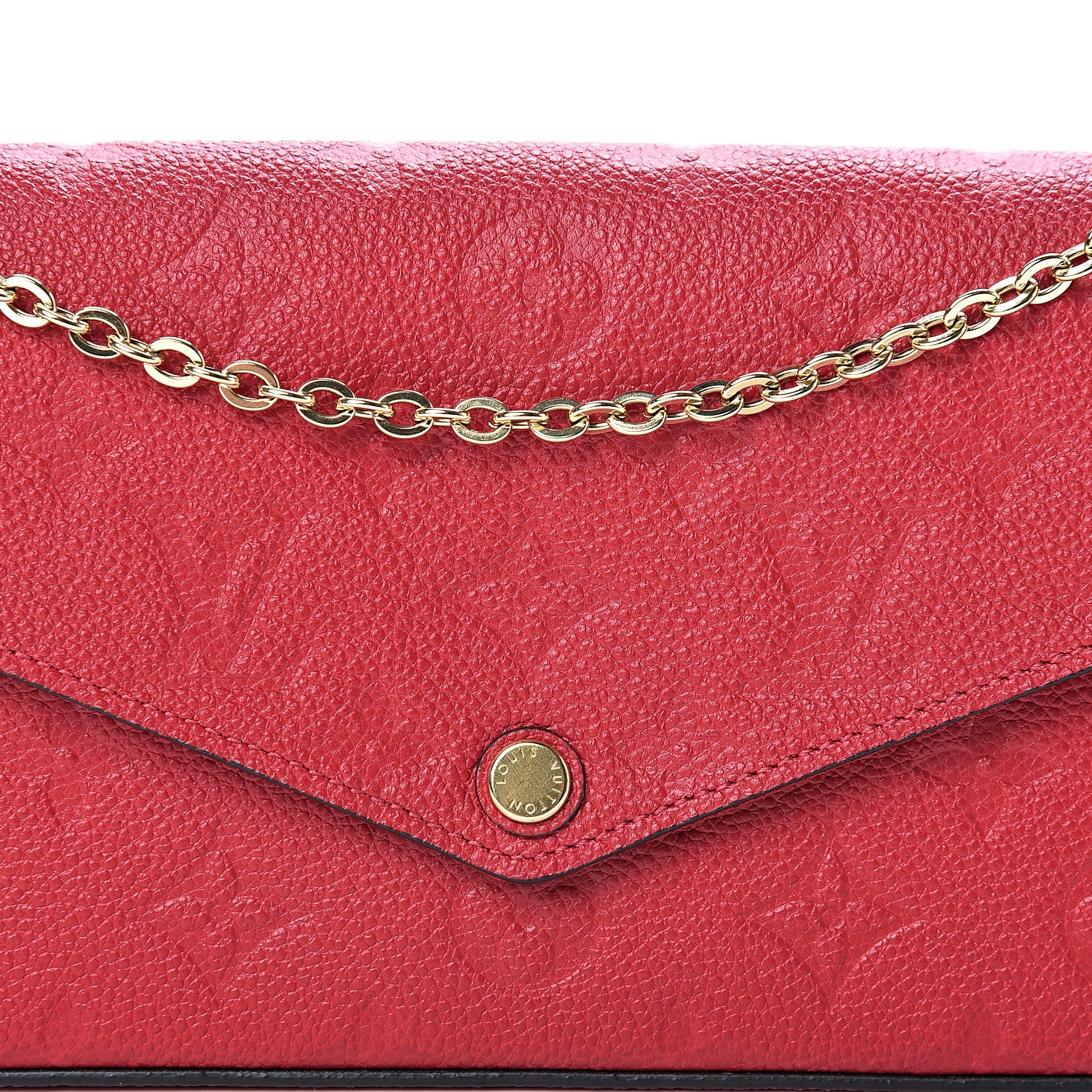 Louis Vuitton Empreinte Pochette Felicie Chain Wallet Cherry 9 of 13