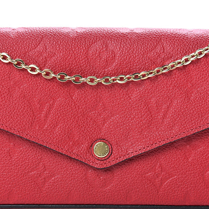 Louis Vuitton Empreinte Pochette Felicie Chain Wallet Cherry 9 of 13