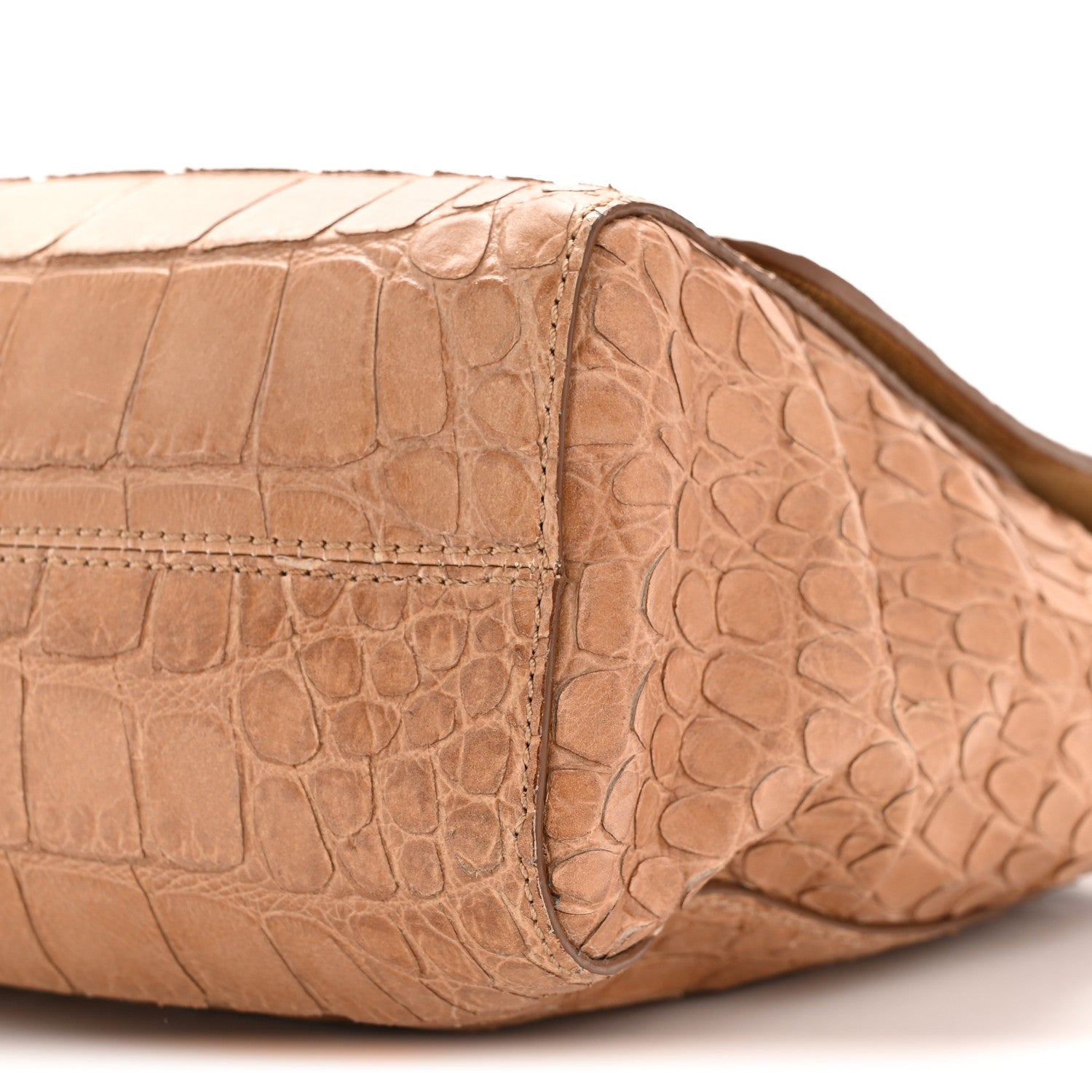 Mulberry Nappa Crocodile Embossed Medium Lily Flap Camel 11 of 15
