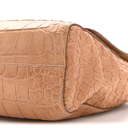 Mulberry Nappa Crocodile Embossed Medium Lily Flap Camel 11 of 15