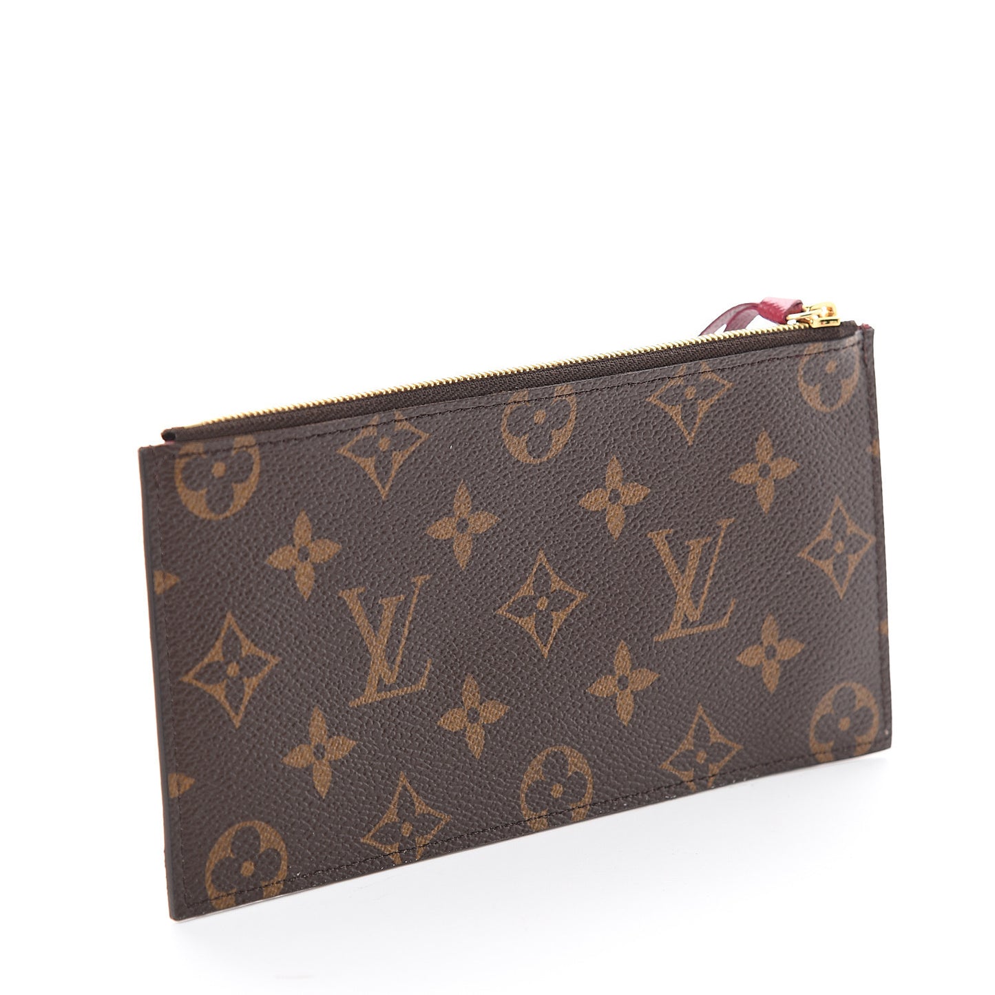 Monogram Felicie Chain Wallet Zippered Insert Fuchsia