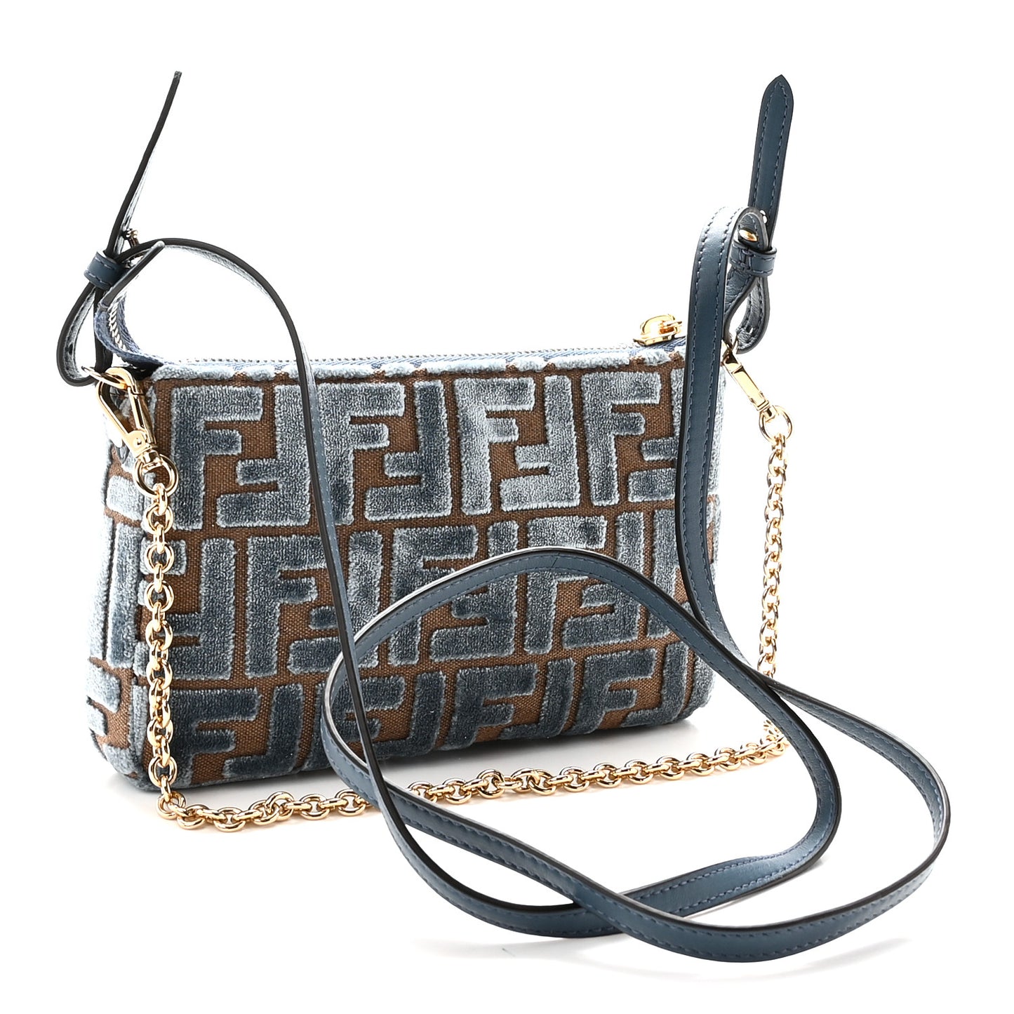 Velvet Jacquard FF Baguette Pouch Anice