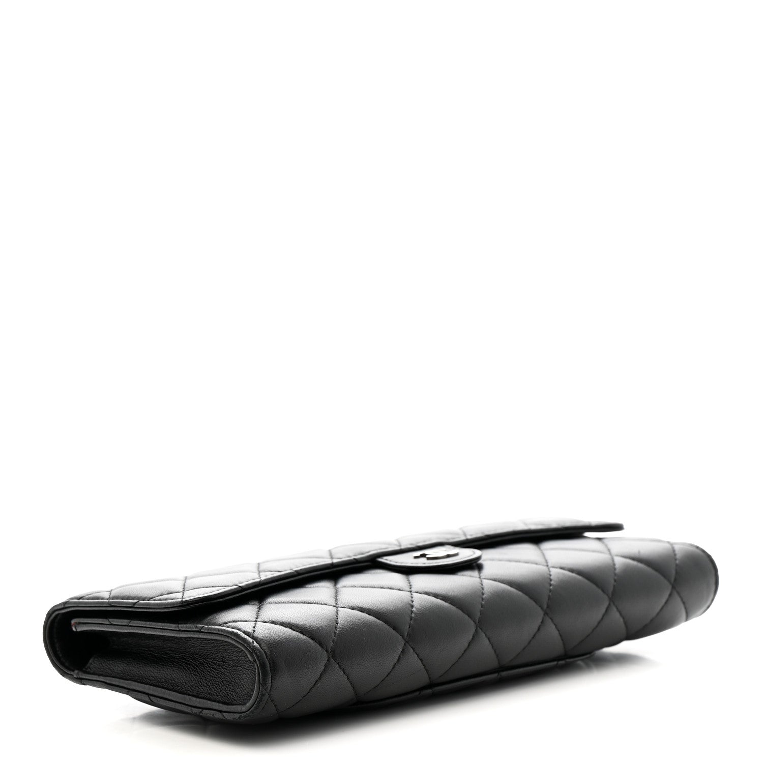 Chanel Lambskin Quilted Travel Wallet Black 5 of 12
