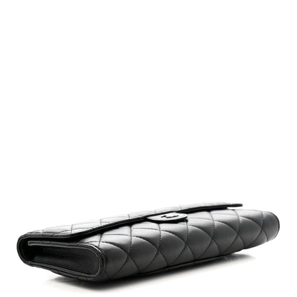 Chanel Lambskin Quilted Travel Wallet Black 5 of 12