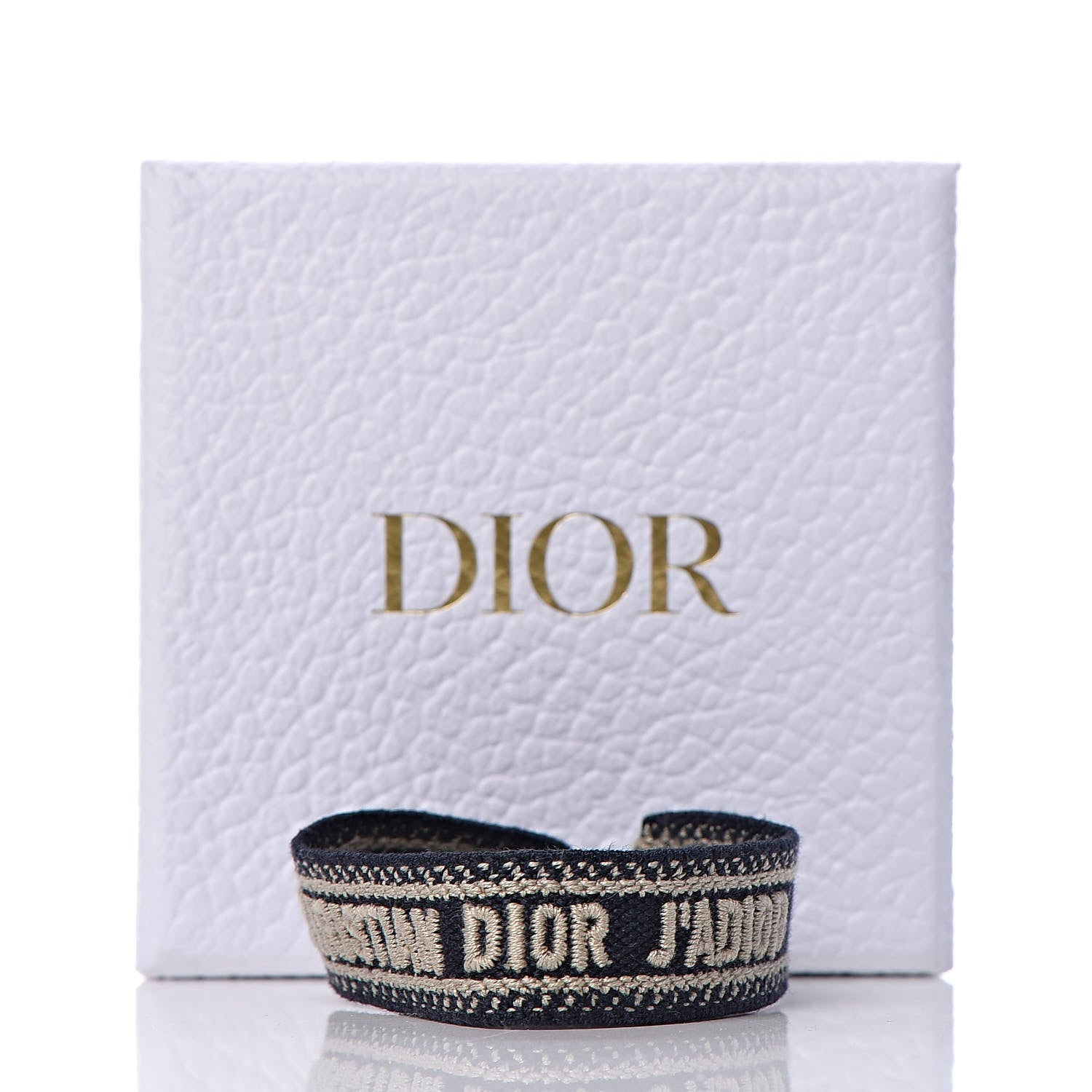 Christian Dior Woven Cotton J'Adior Friendship Bracelet Navy 4 of 4