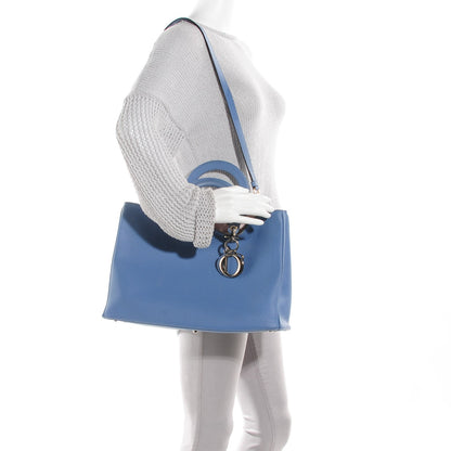 Christian Dior Bullcalf Large Diorissimo Bag Blue 3 of 10