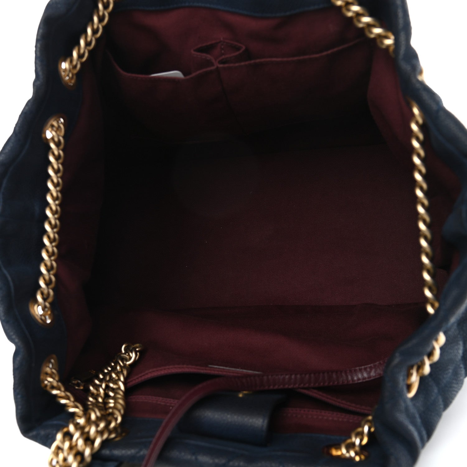 Chanel Iridescent Caviar Quilted Globe Trotter Shopping Tote Navy Blue 4 of 25