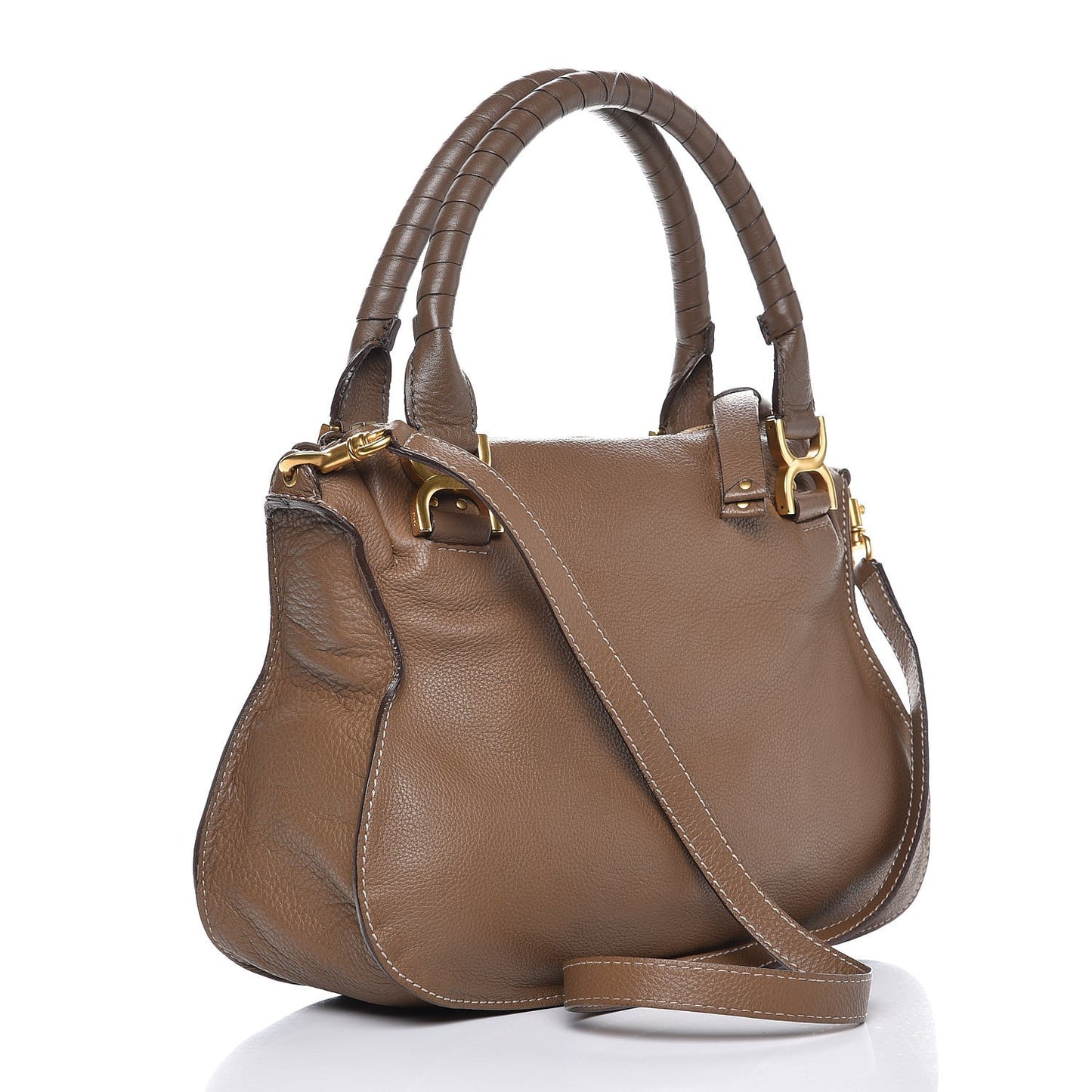 Calfskin Medium Marcie Satchel Barbour Khaki