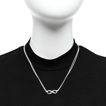 Tiffany Sterling Silver Infinity Pendant Necklace 2 of 4