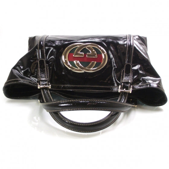 Gucci Dialux Medium Britt Shoulder Bag Black 5 of 10