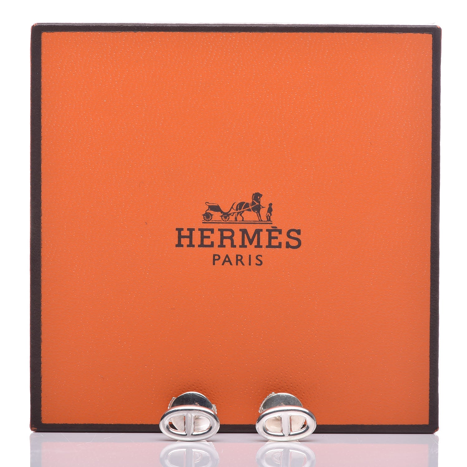Hermes Sterling Silver TPM Farandole Earrings 7 of 7