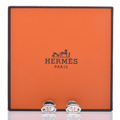 Hermes Sterling Silver TPM Farandole Earrings 7 of 7
