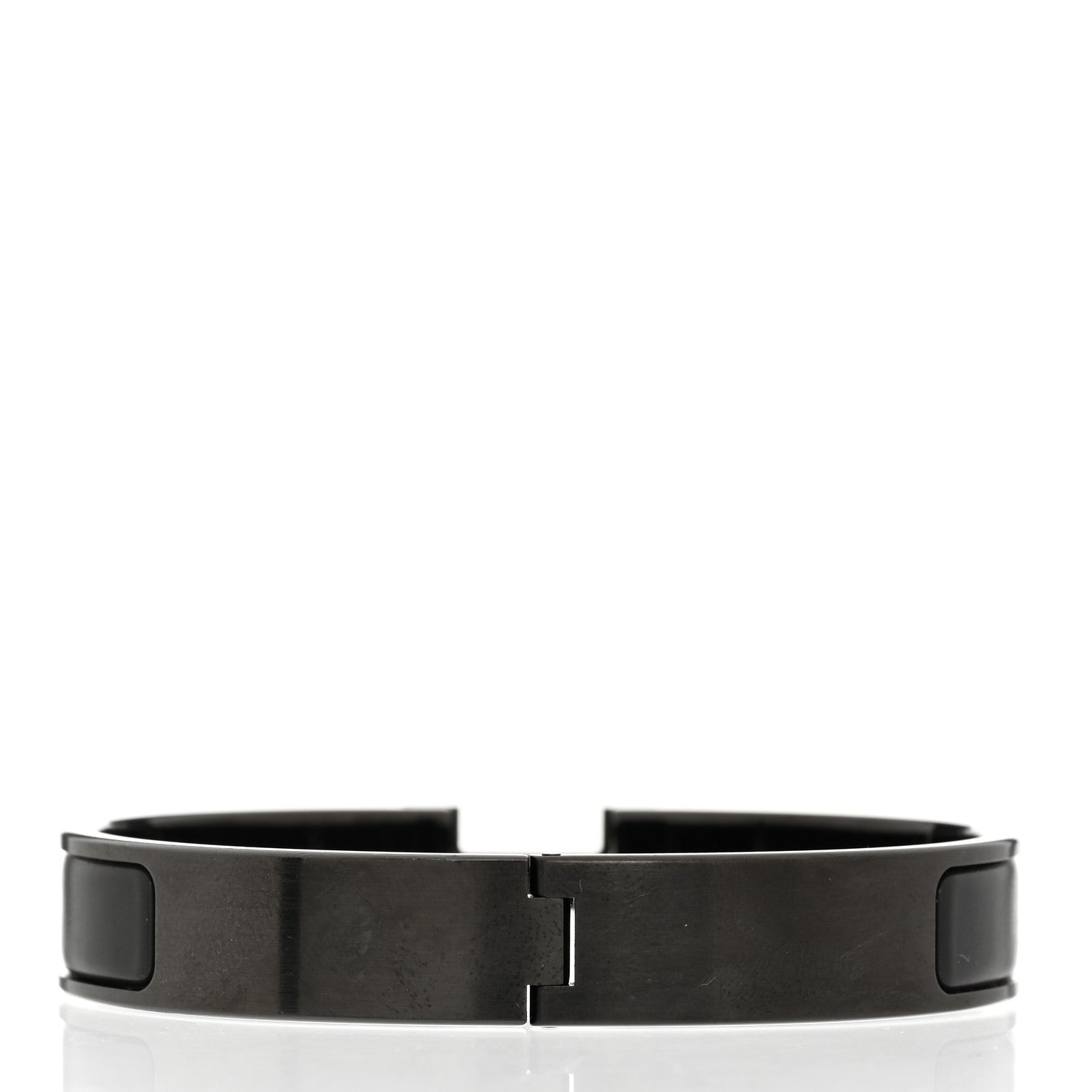 Hermes Matte Enamel Narrow Clic Clac HH Bracelet T4 So Black 3 of 5