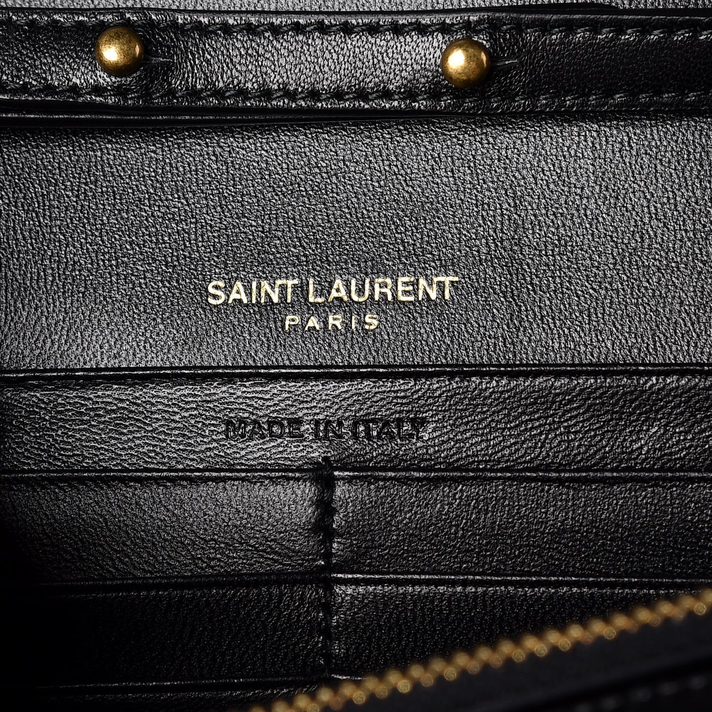 Patent Calfskin Monogram Kate Wallet On Chain Black