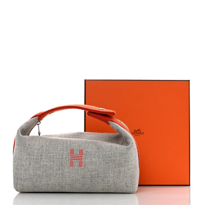 Hermes Canvas Small Bride-A-Brac Pouch Gris Flanelle 8 of 8