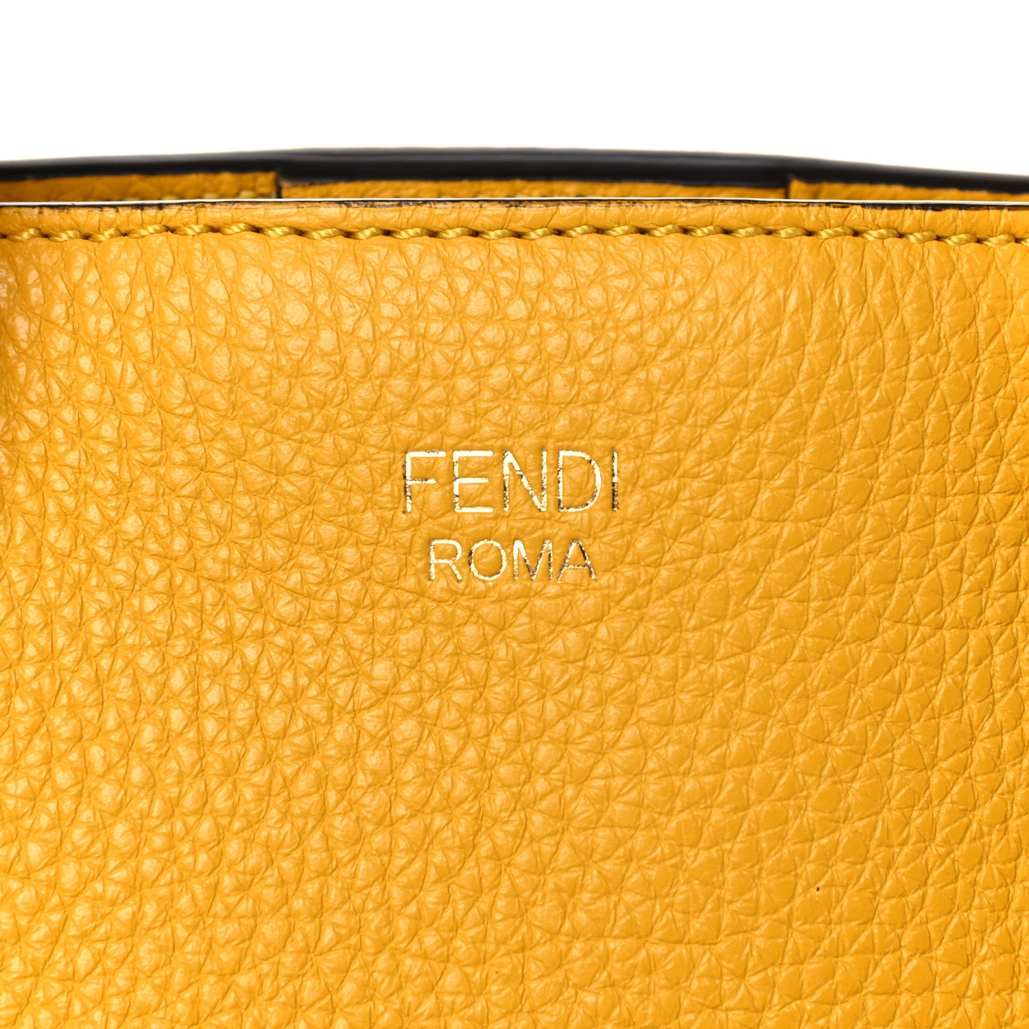 Fendi Cuoio Romano Selleria Small FF Tote Sunflower 7 of 9