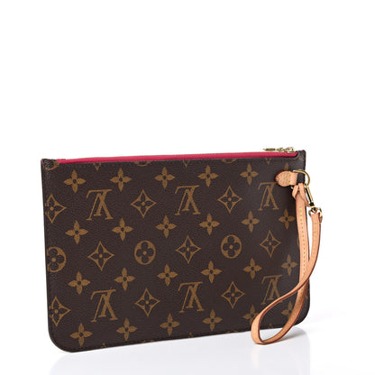 Louis Vuitton Monogram Neverfull MM GM Pochette Pivoine 2 of 9