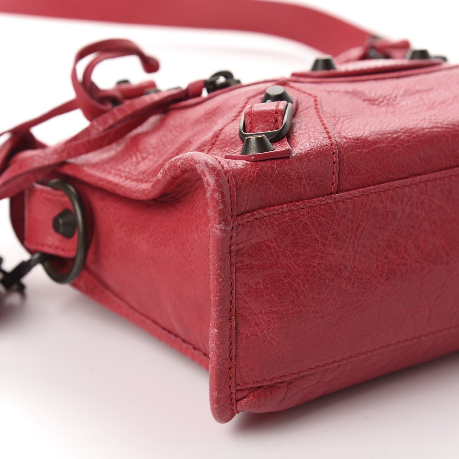 Balenciaga Agneau Classic Hardware Mini City Rose Thulian 6 of 12